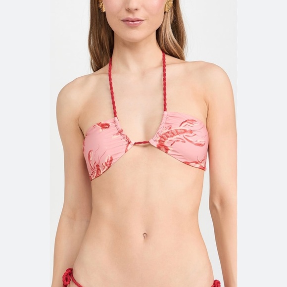 FARM Rio Other - Farm Rio Pink Lobster Bikini Set Size L NWT